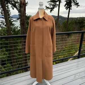 Pendleton Women’s Long Reefer Wool-Cashmere Blend Camel Color Coat Sz 6